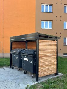 Modernizace kontejnerových stání ulice Budovatelů (1)