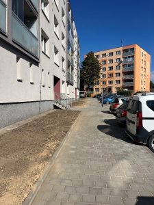 Rekonstrukce chodníku ulice Hornická (1)